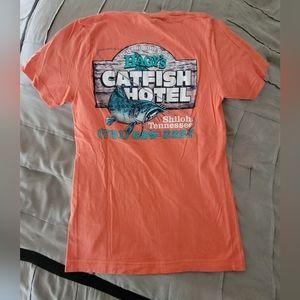 Women's Orange Hagy's Catfish Hotel T-shirt